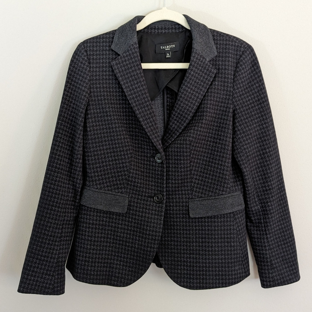 Houndstooth Pattern Blazer